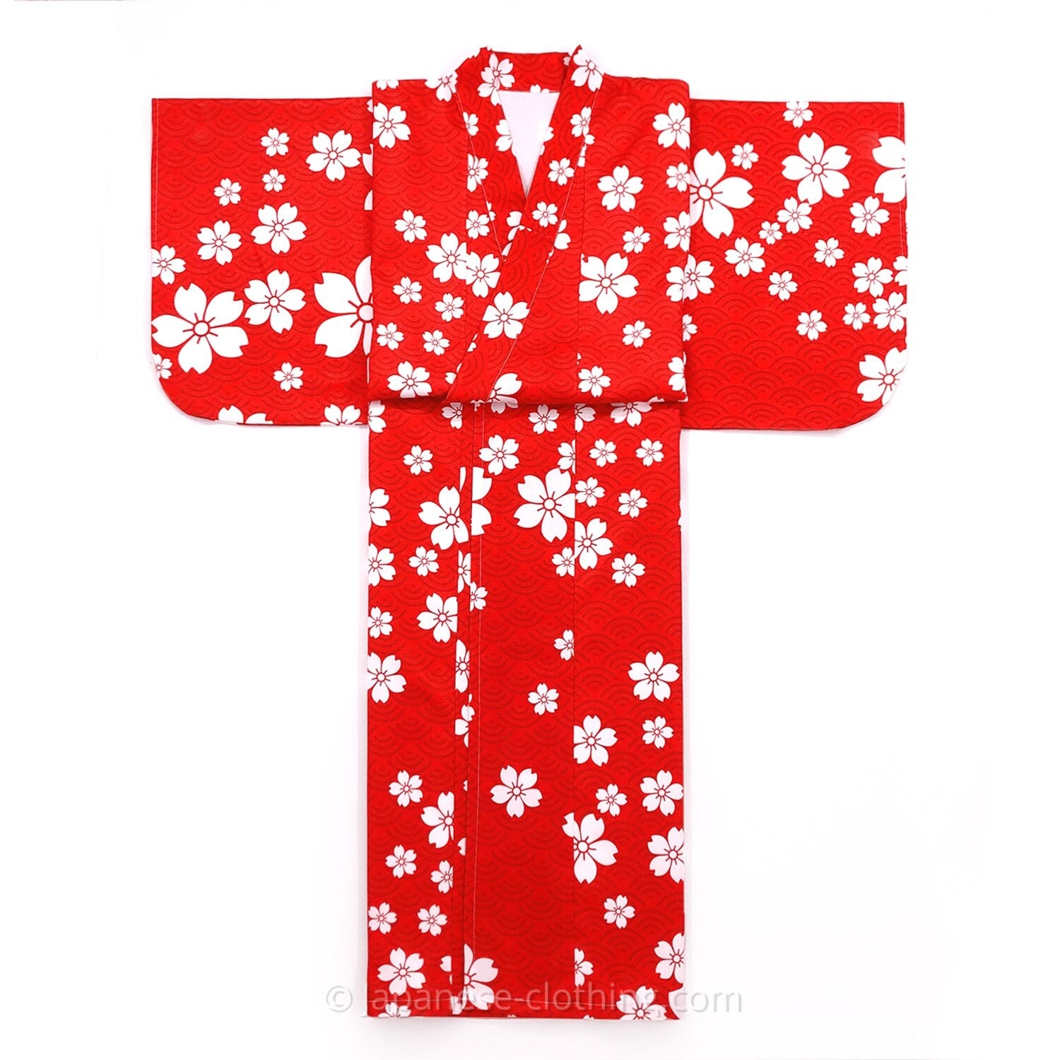 Red Kimono Flower