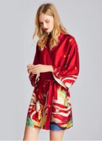 Short Red Kimono