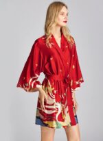 Short Red Kimono