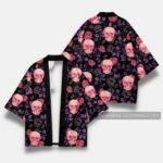 Skull and Flowers Kimono