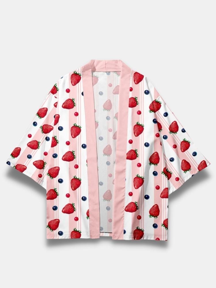 Strawberry Aesthetic Kimono