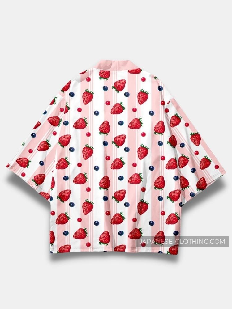 Strawberry Aesthetic Kimono