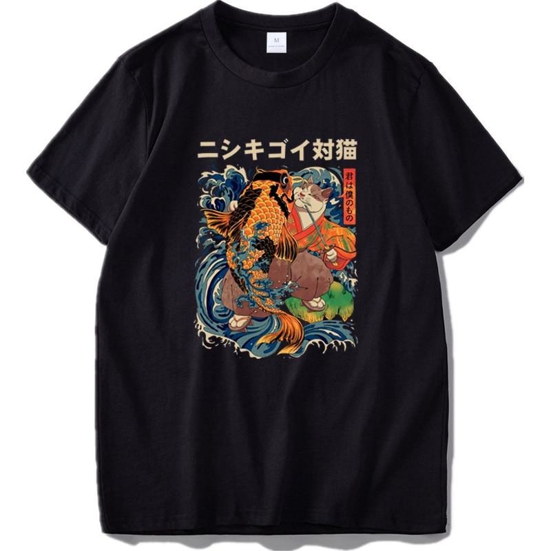 The Cat and the Koi Shirt