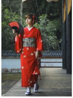 Traditional Red Kimono