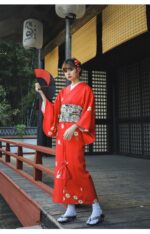Traditional Red Kimono