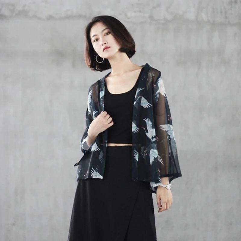 Women’s Chiffon Kimono Top