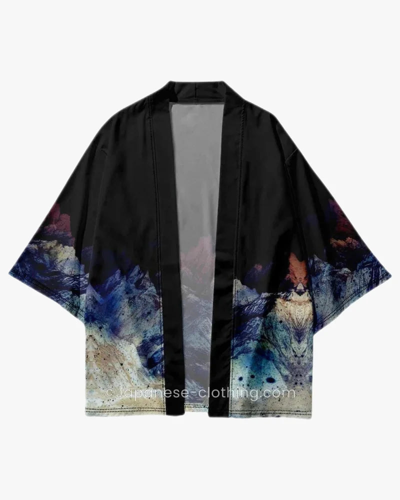 Abstract Mountain Art Kimono