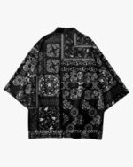 Black and White Paisley Kimono