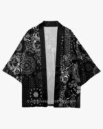 Black and White Paisley Kimono