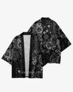 Black and White Paisley Kimono