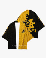 Black and Yellow Kimono Jacket
