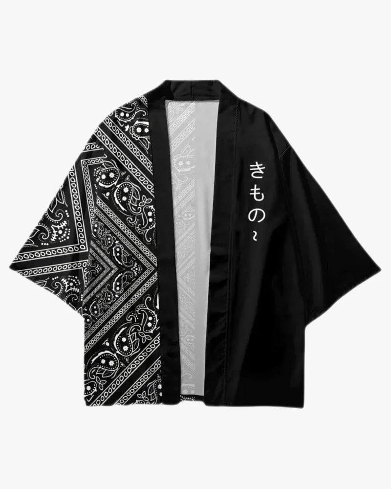 Black Kimono Top