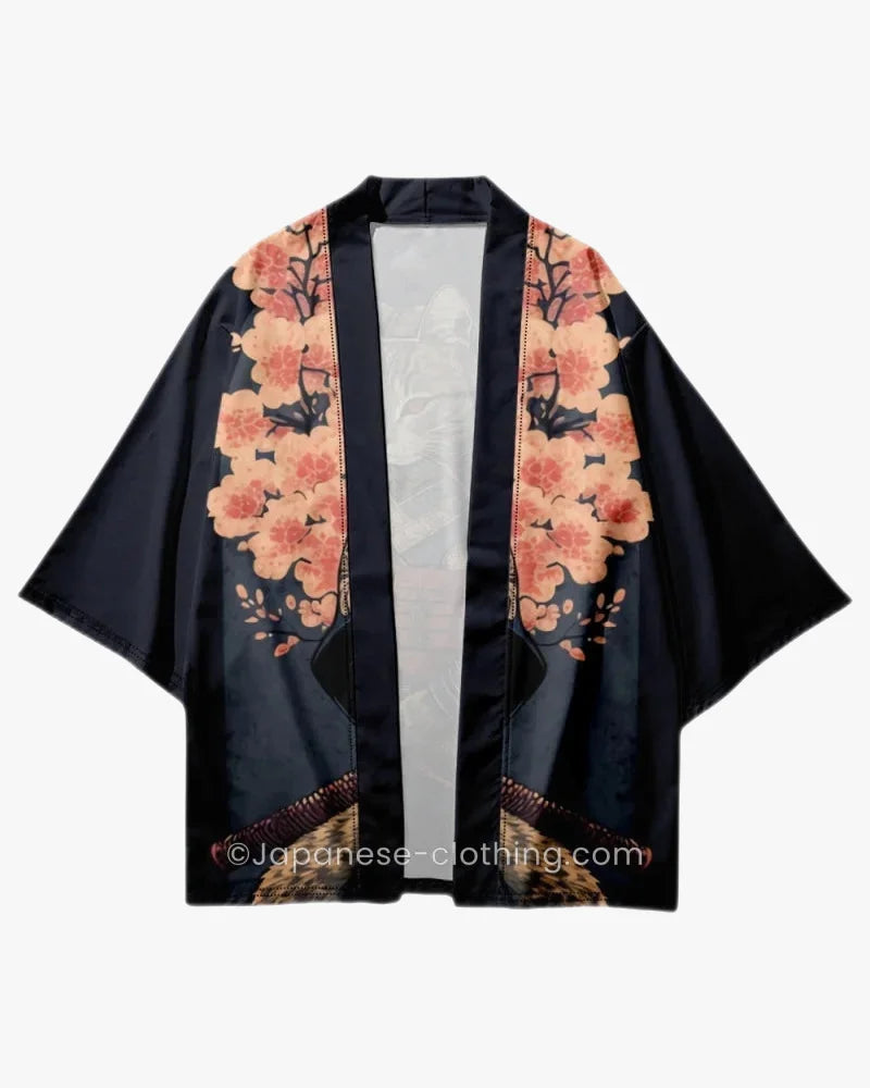 Cat in Samurai Armor Kimono