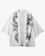 Chinese Dragon Black and White Kimono