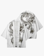 Chinese Dragon Black and White Kimono