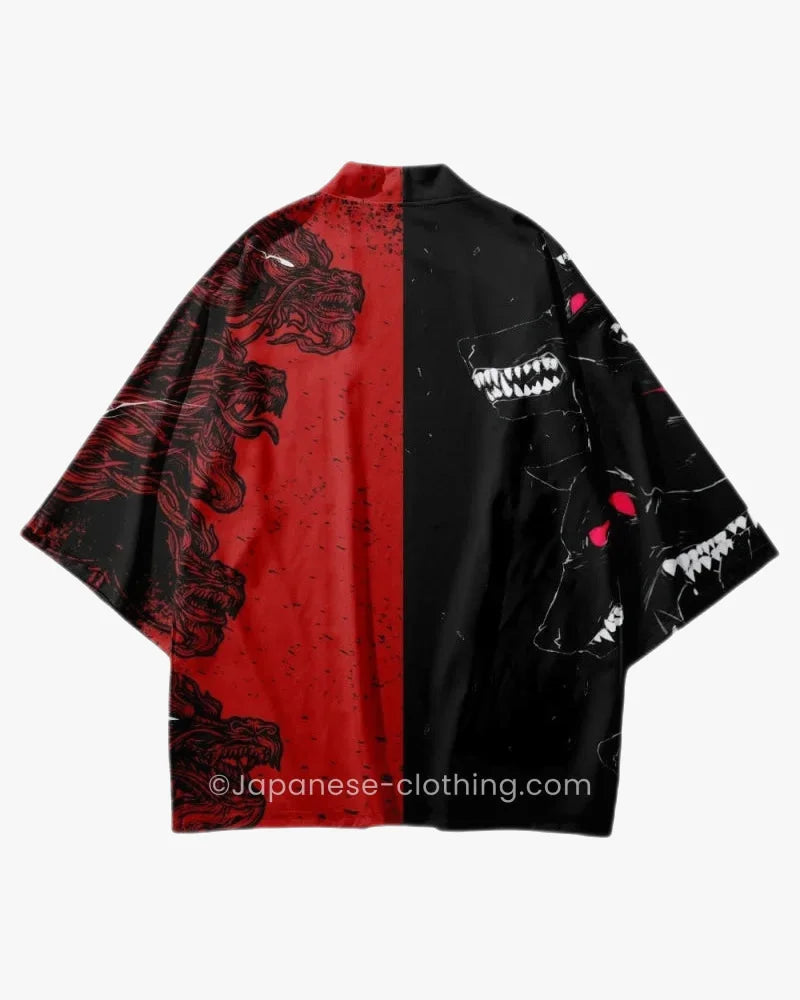 Dragon vs Dog Kimono