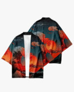 Great Wave of Kanagawa Red Kimono