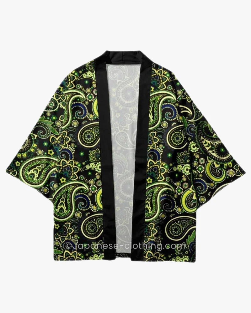 Green Paisley Kimono