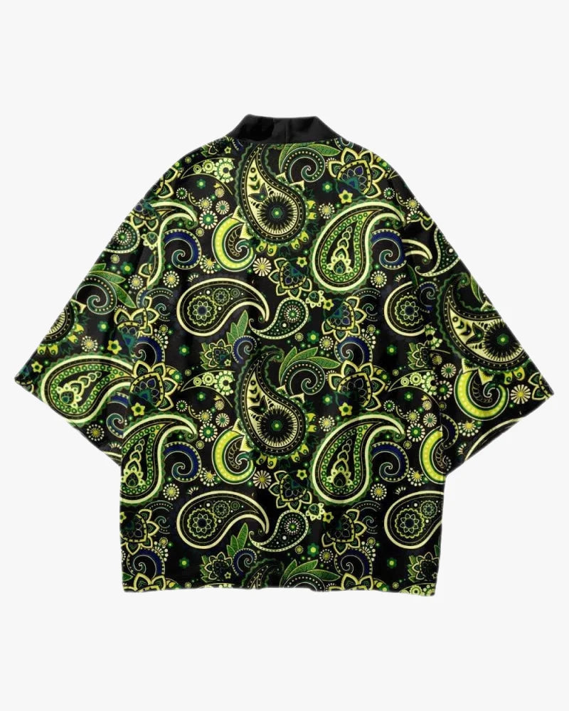 Green Paisley Kimono