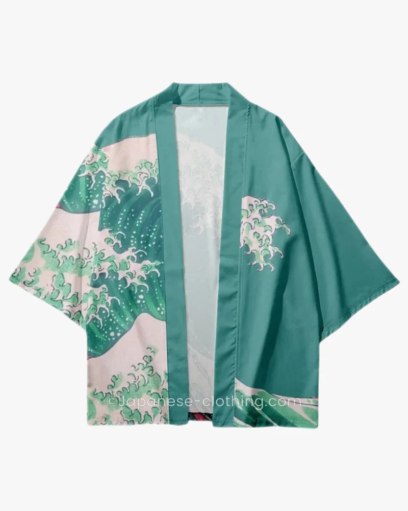 Green Wave Kimono