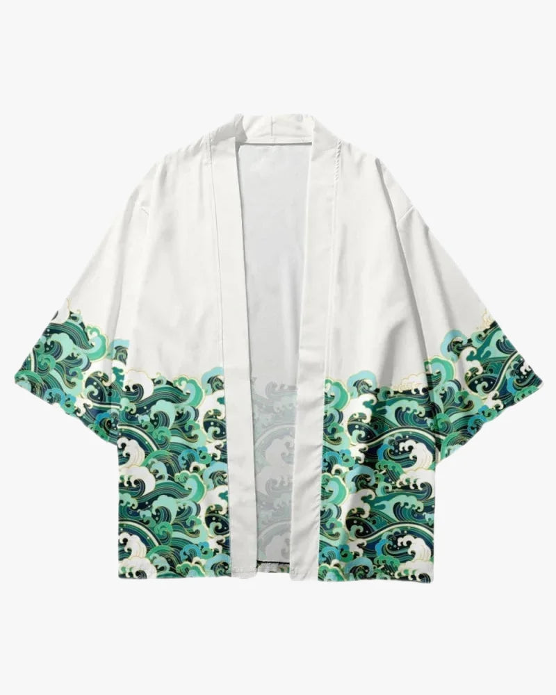 Green Waves Kimono