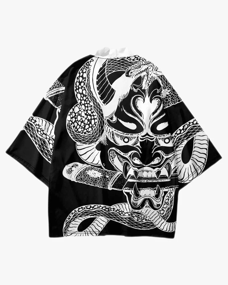 Hannya Mask and Snake Kimono