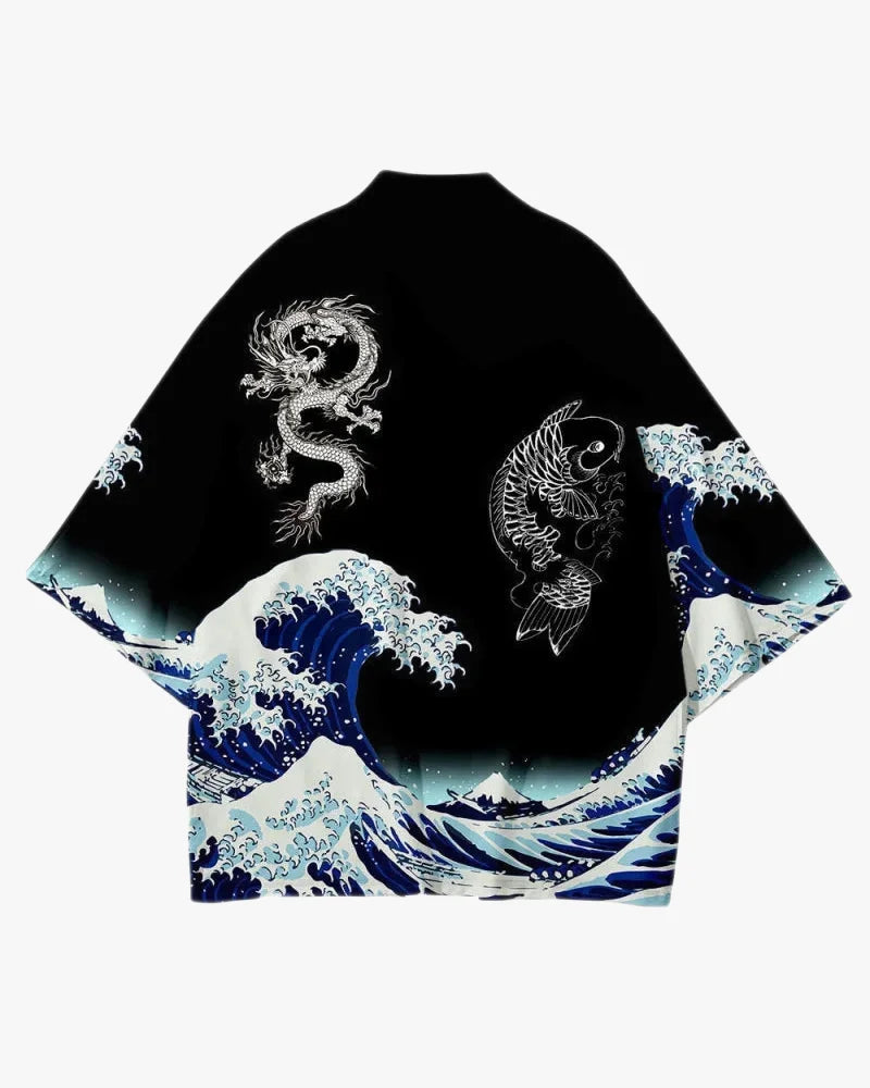 Koi Fish and Dragon Kimono