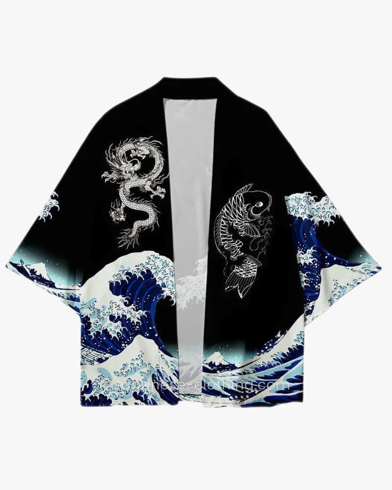Koi Fish and Dragon Kimono