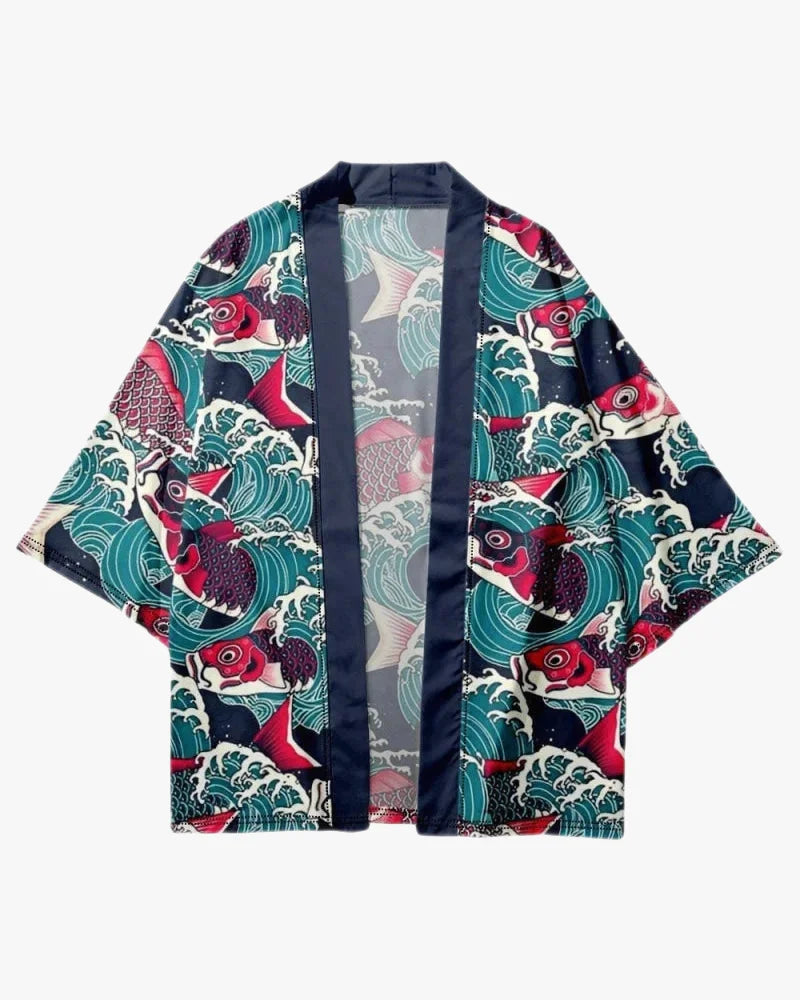 Koi Fish Patterns Kimono