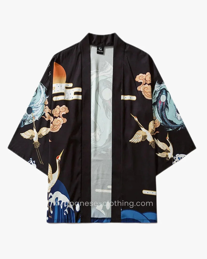 Koi Fish Yin Yang Kimono