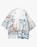 Neon Lights City Kimono