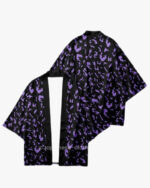 Purple Fire Sparks Kimono