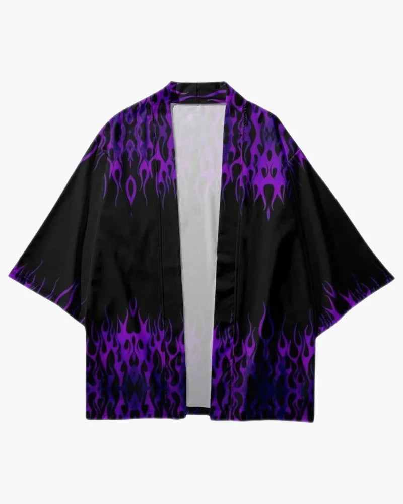 Purple Flames Kimono