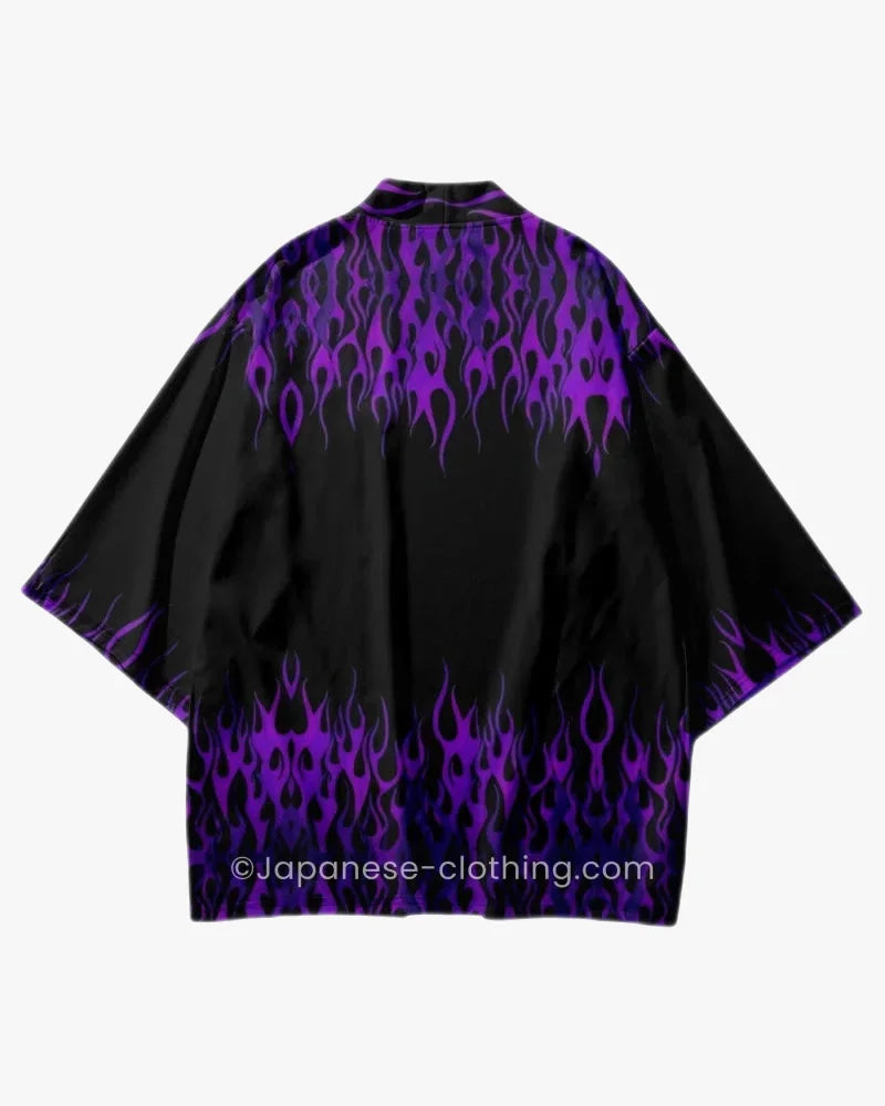 Purple Flames Kimono