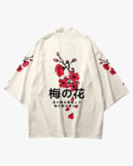 Red Cherry Blossom Kimono
