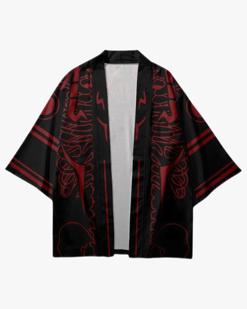 Red Skeleton Kimono