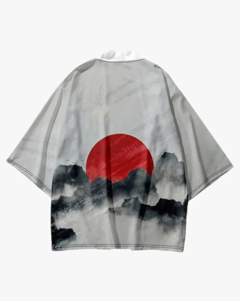 Red Sun Rising Kimono