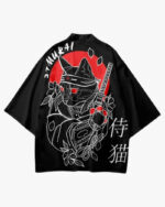 Samurai Cat Art Kimono