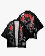 Samurai Cat Art Kimono