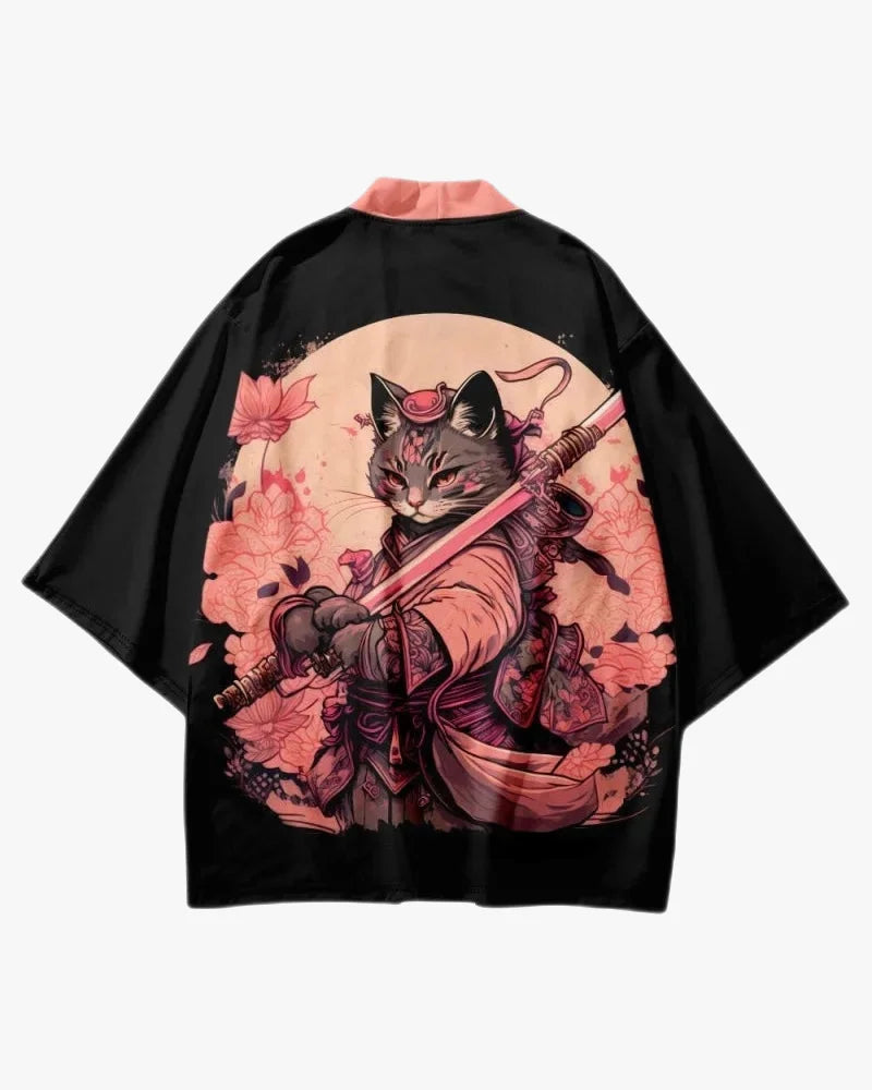 Samurai Cat Outfit Kimono