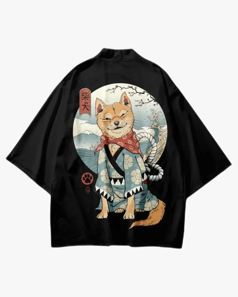 Shiba Inu Samurai Kimono