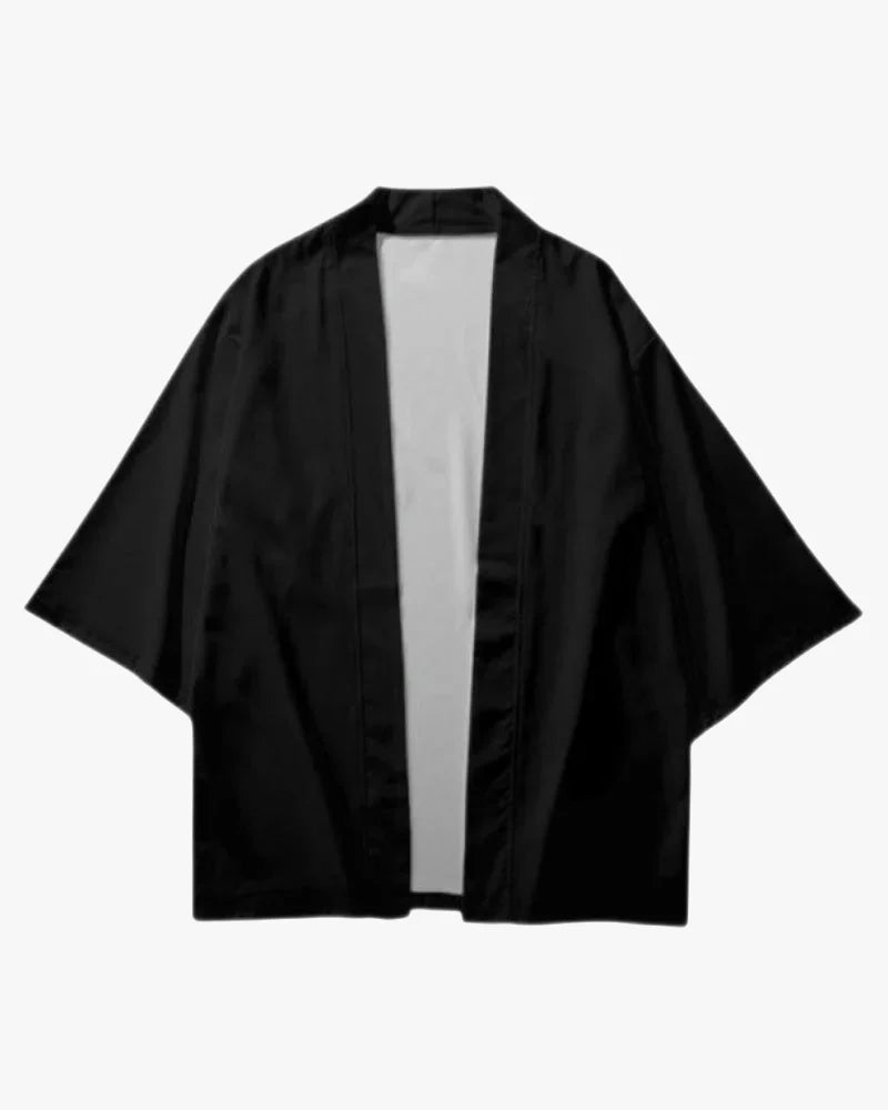 Solid Black Kimono Jacket