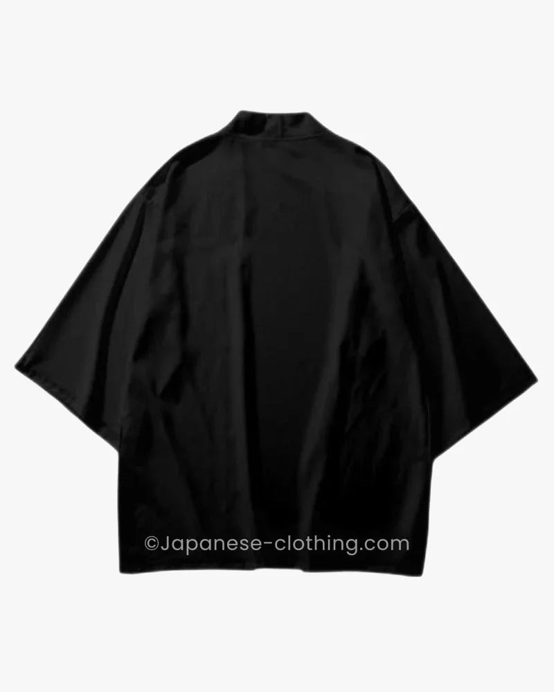 Solid Black Kimono Jacket