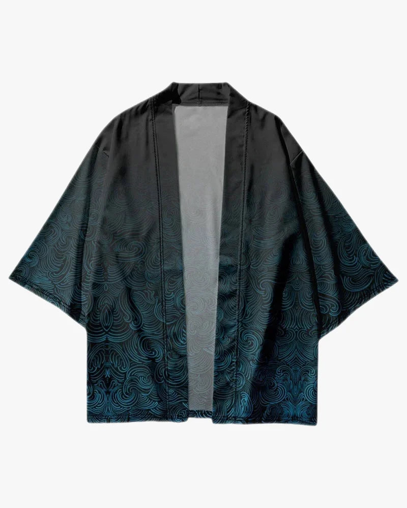 Wavy Pattern Kimono