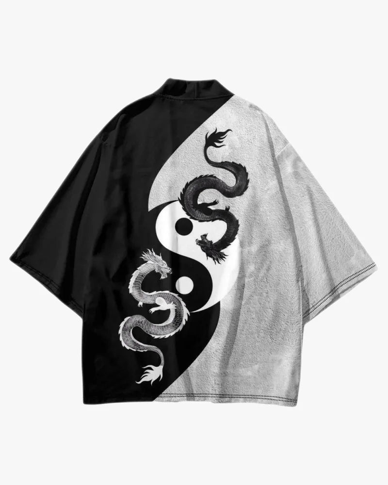 Yin Yang Dragon Kimono